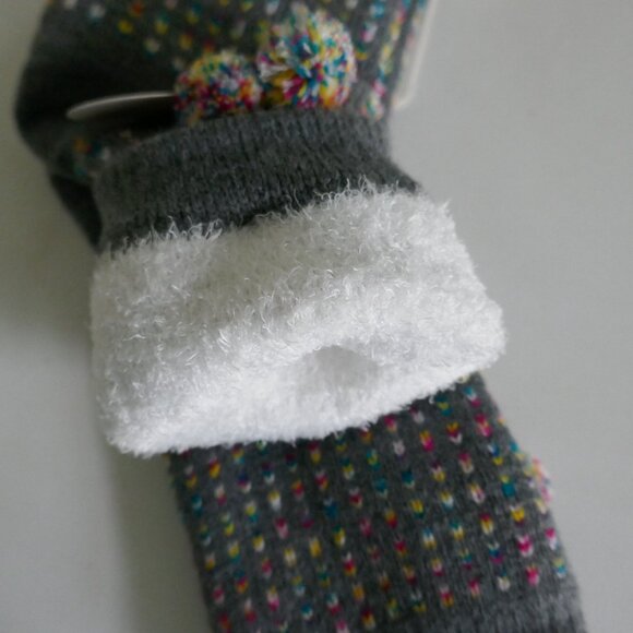 NWT Sofsole fireside cozy lodge socks gray multi chevron women's shoe size 5-10 - Picture 3 of 4
